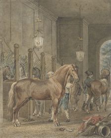 Stable Interior, 1780. Creator: Tethart Philip Christian Haag
