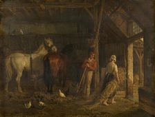 Stable Interior, 1865. Creator: Jean Louis Van Kuyck