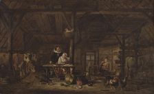 Stable interior. Creator: Govert Dircksz. Camphuysen