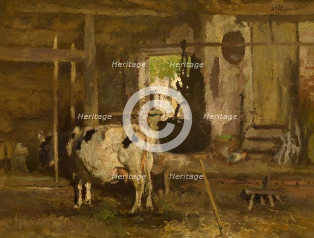 Stable Interior, late 19th-early 20th century. Creator: Adriaan Joseph Heymans.