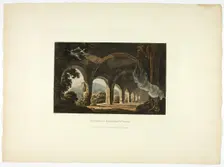 Stables of Meccena's Villa, plate eleven from the Ruins of Rome, published February 1, 1798. Creator: Matthew Dubourg