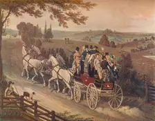 Stage Coach 1822. Artist: Matthew Dubourg