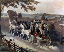 Stage Coach 1822, (c1920). Artist: John Watson