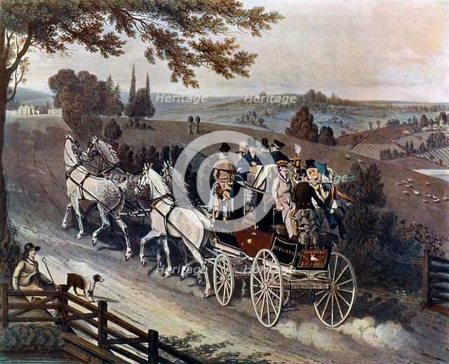 'Stage Coach', 1822, (c1920). Artist: John Watson