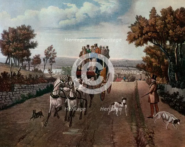 'Stage-Coach', 1827 (1927).Artist: George Hunt