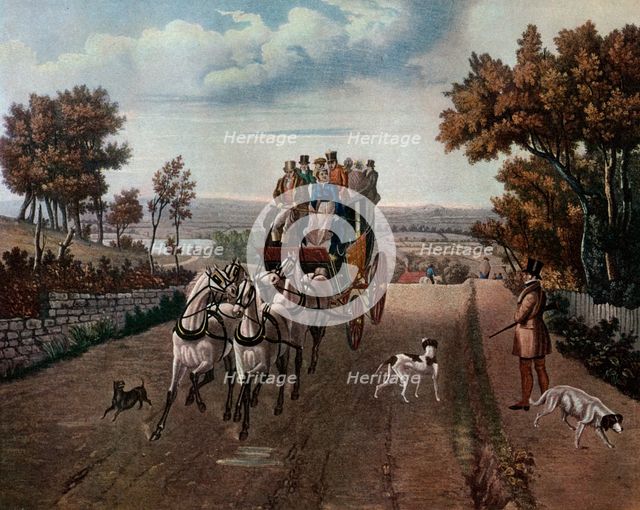 'Stage-Coach', 1827 (1927).Artist: George Hunt