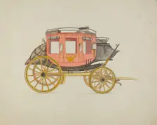 Stage-coach, 1935/1942. Creator: Rose Campbell-Gerke
