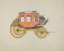 Stage-coach, 1935/1942. Creator: Rose Campbell-Gerke