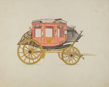 Stage-coach, 1935/1942. Creator: Rose Campbell-Gerke