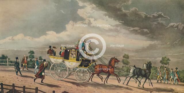 'Stage Coach', c1825, (1929). Artist: George Hunt.