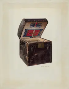 Stage Coach Trunk, 1939. Creator: J. Howard Iams