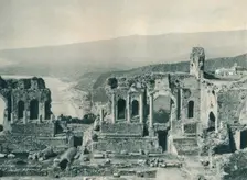 Stage and dressing-room of the Greek Theatre, Taormina, Sicily, Italy, 1927. Artist: Eugen Poppel