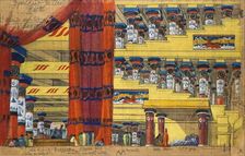 Stage design for the Ballet Phèdre, 1923. Creator: Bakst; Léon (1866-1924)