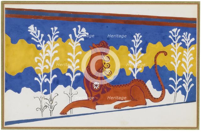 Stage design for the Ballet Phèdre, ca 1923. Artist: Bakst, Léon (1866-1924)