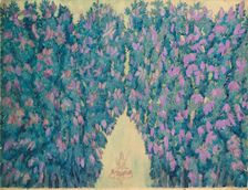 Stage design for the ballet Sleeping beauty by P. Tchaikovsky, 1921. Creator: Bakst, Léon (1866-1924)