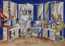 Stage design for the ballet The Nutcracker by P. Tchaykovsky, 1929. Creator: Dmitriyev, Vladimir Vladimirovich (1900-1948)