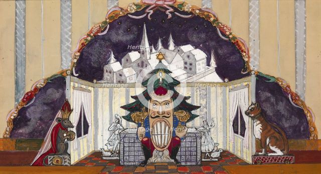 Stage design for the ballet The Nutcracker by P. Tchaykovsky. Artist: Sudeykin, Sergei Yurievich (1882-1946)