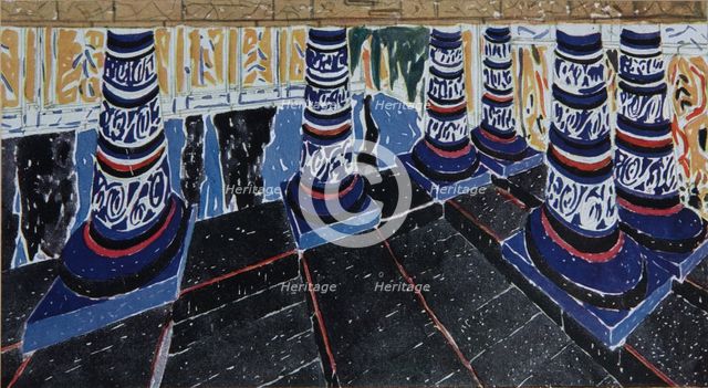 Stage design for the drama Phaedra (Phèdre) by Jean Racine, 1923. Artist: Bakst, Léon (1866-1924)