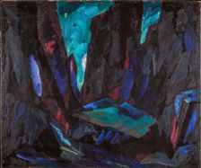 Stage design for the opera Carmen by G. Bizet, 1922. Creator: Fyodor Fyodorovsky