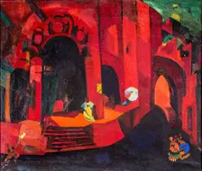 Stage design for the opera Carmen by G. Bizet, 1922. Creator: Fyodor Fyodorovsky
