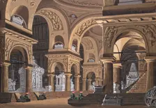 Stage design for the opera "Castore e Polluce" by Francesco Bianchi. Creator: Sanquirico, Alessandro (1777-1849)