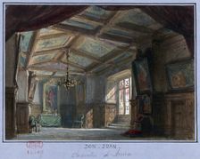 Stage design for the opera Don Giovanni by Wolfgang Amadeus Mozart, Théâtre Lyrique in Paris, May 8