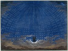 Stage design for the opera Die Zauberflöte by Wolfgang Amadeus Mozart