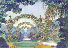 Stage design for the Opera "Il re" by Umberto Giordano, 1929. Creator: Marchioro, Edoardo (1882-1935)