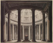 Stage design for the Opera "La vestale (The Vestal Virgin)" by Gaspare Spontini, 1818. Creator: Schinkel, Karl Friedrich (1781-1841)