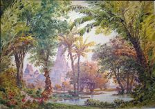 Stage design for the opera "Medgè" by Spyridon Samaras, 1888. Creator: Ferrario, Carlo (1833-1907)