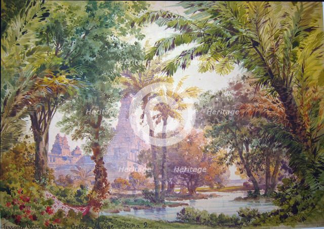 Stage design for the opera "Medgè" by Spyridon Samaras, 1888. Creator: Ferrario, Carlo (1833-1907).
