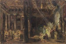 Stage design for the opera Nerone by Arrigo Boito, 1924. Creator: Pogliaghi, Lodovico (1857-1950)