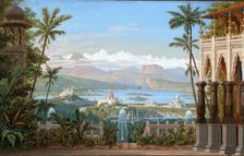 Stage design for the Opera "Nurmahal oder das Rosenfest von Kaschmir" by Gaspare Spontini, 1822. Creator: Schinkel, Karl Friedrich (1781-1841)
