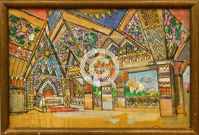 Stage design for the opera Snow Maiden by N. Rimsky-Korsakov.