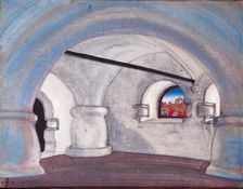 Stage design for the opera Sadko by N. Rimsky-Korsakov, 1920. Creator: Roerich, Nicholas (1874-1947)