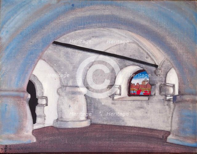 Stage design for the opera Sadko by N. Rimsky-Korsakov, 1920. Creator: Roerich, Nicholas (1874-1947).