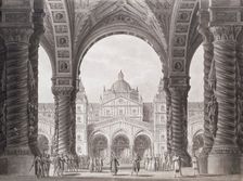 Stage design for the Opera seria "I due Valdomiri" by Peter Winter. Teatro alla Scala, 1818. Creator: Sanquirico, Alessandro (1777-1849)