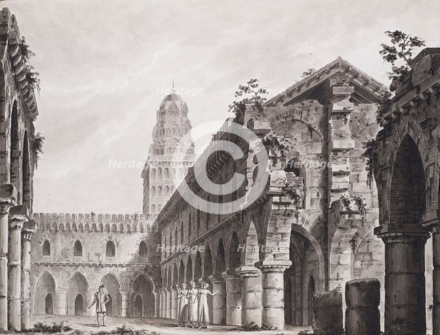Stage design for the Opera seria "Le zingare dell'Asturia" by Carlo Evasio Soliva. Teatro alla Scala Creator: Sanquirico, Alessandro (1777-1849).