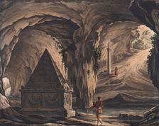 Stage design for the opera Roméo et Juliette by Ch. Gounod. Creator: Magnani, Girolamo (1815-1889)