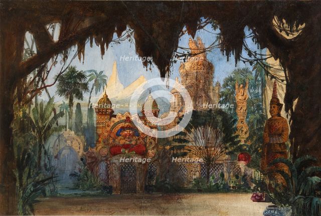 Stage design for the opera Ruslan and Lyudmila by M. Glinka. Artist: Hartmann, Viktor Alexandrovich (1834-1873)