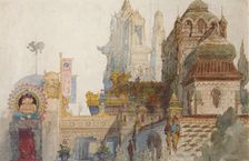 Stage design for the opera Ruslan and Lyudmila by M. Glinka. Artist: Hartmann, Viktor Alexandrovich (1834-1873)