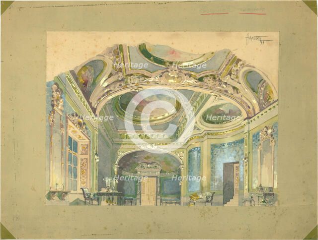 Stage design for the opera Tosca by Giacomo Puccini, 1899. Creator: Hohenstein, Adolfo (1854-1928).
