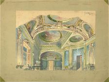 Stage design for the opera Tosca by Giacomo Puccini, 1899. Creator: Hohenstein, Adolfo (1854-1928)