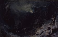 Stage design for the opera The Power of the Fiend by A. Serov, 1871. Artist: Bocharov, Mikhail Ilyich (1831-1895)