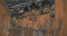 Stage design for the opera The Pskov Maiden by N. Rimsky-Korsakov, 1901. Artist: Golovin, Alexander Yakovlevich (1863-1930)