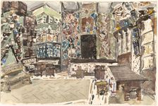 Stage design for the opera The Tsar's Bride by N. Rimsky-Korsakov