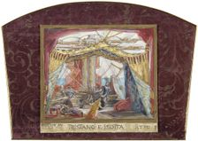 Stage design for the opera Tristan and Isolde by R. Wagner. Artist: Fortuny, Marià (1838-1874)