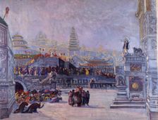 Stage design for the opera Turandot by Giacomo Puccini, 1926. Creator: Chini, Galileo (1873-1956)