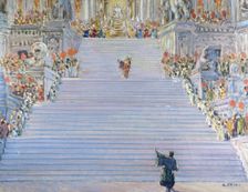 Stage design for the opera Turandot by Giacomo Puccini, 1926. Creator: Chini, Galileo (1873-1956)