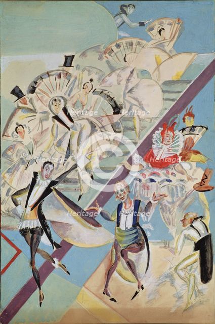 Stage design for the operetta Girofle-Giroflia by Ch. Lecocq, 1922. Artist: Yakulov, Georgi Bogdanovich (1884-1928)